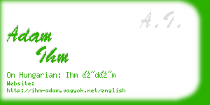 adam ihm business card